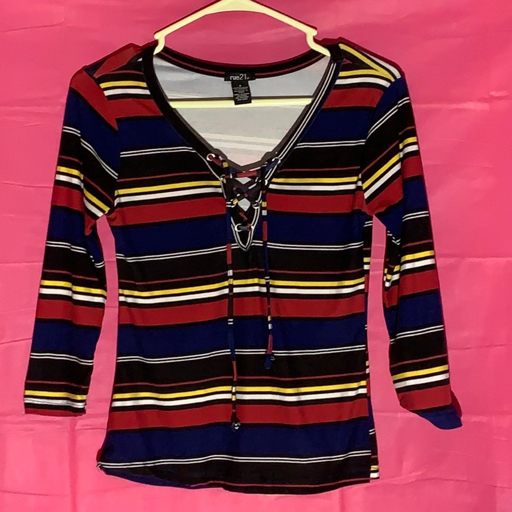 Rue21 Striped Long-Sleeve Shirt